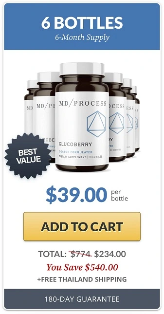 Glucoberry buy 6 bottle